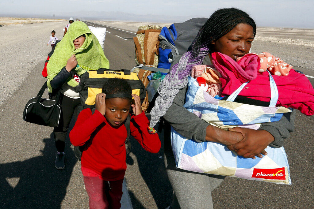 APTOPIX Chile Venezuela Migrants